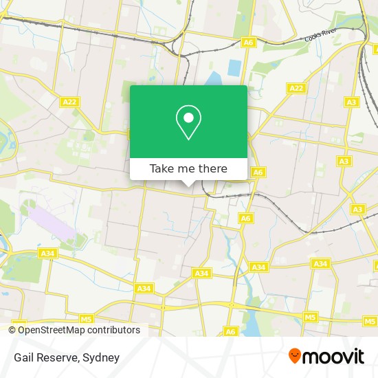 Gail Reserve map