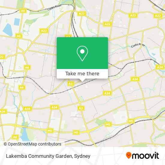 Mapa Lakemba Community Garden