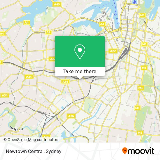 Newtown Central map
