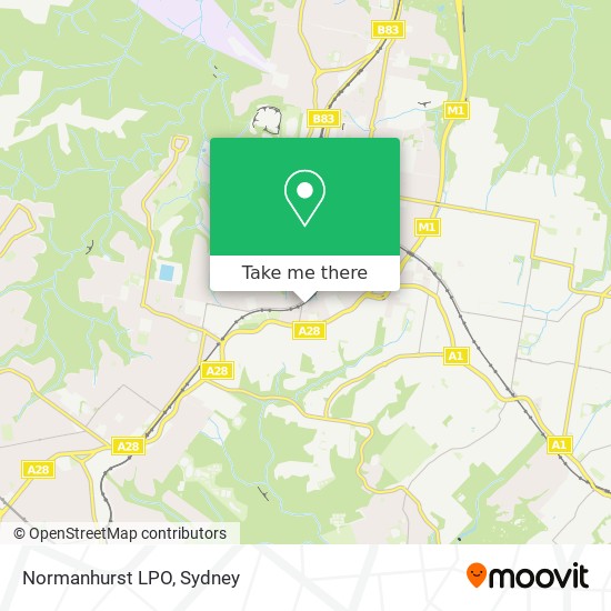 Mapa Normanhurst LPO