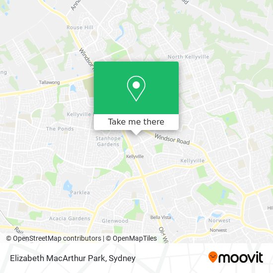 Mapa Elizabeth MacArthur Park