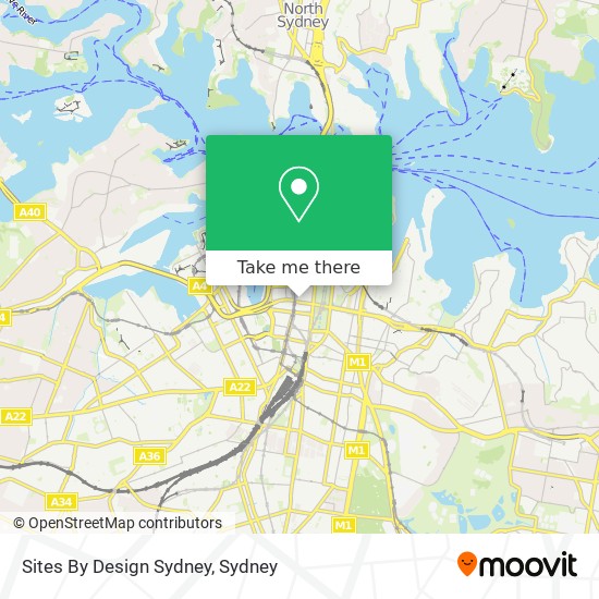 Mapa Sites By Design Sydney