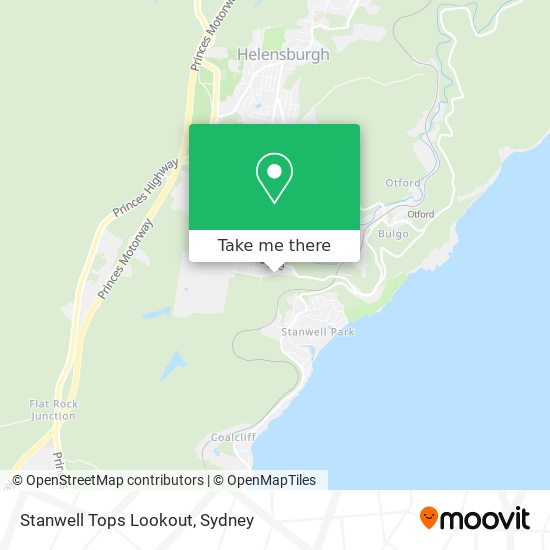 Stanwell Tops Lookout map
