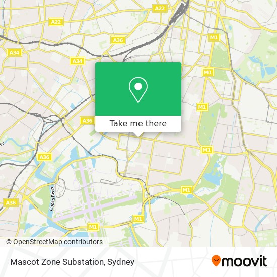 Mascot Zone Substation map