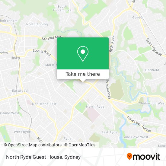 North Ryde Guest House map