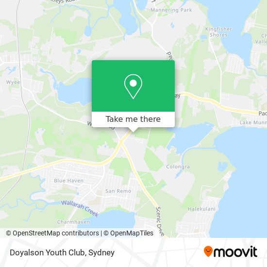 Doyalson Youth Club map