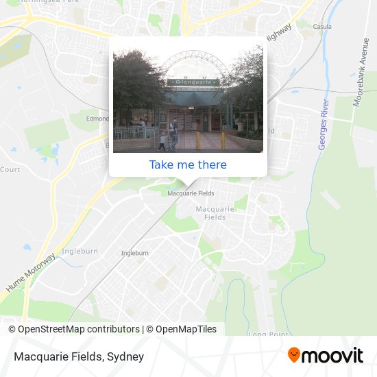 Mapa Macquarie Fields