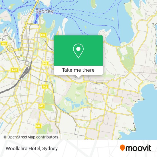Woollahra Hotel map