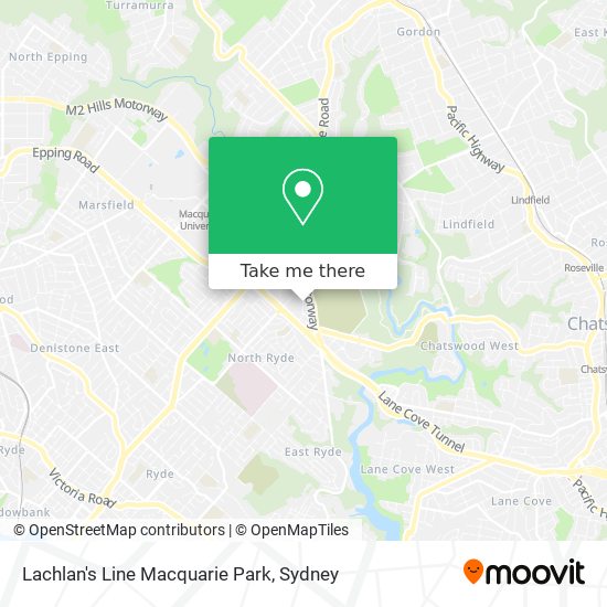 Mapa Lachlan's Line Macquarie Park