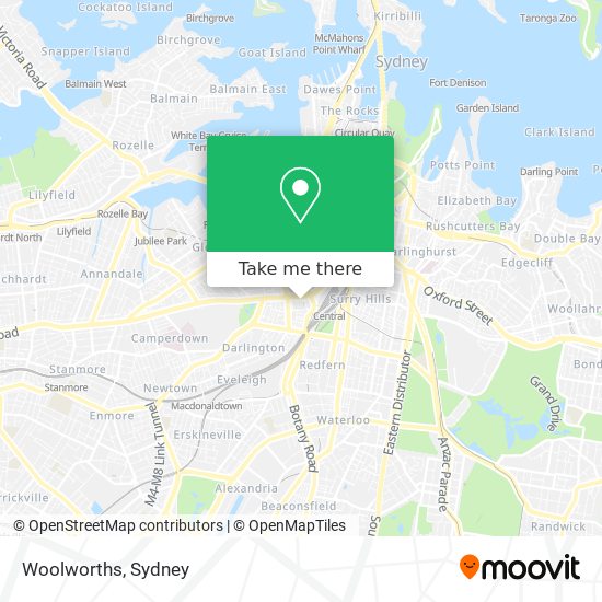 Mapa Woolworths