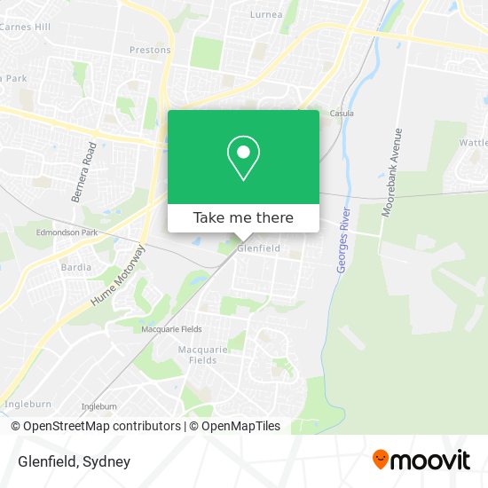 Mapa Glenfield