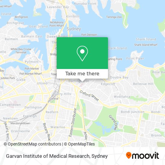 Garvan Institute of Medical Research map