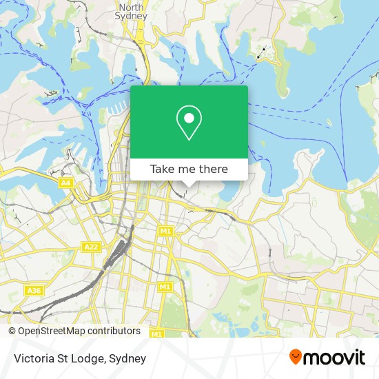 Victoria St Lodge map