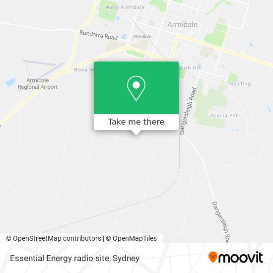 Essential Energy radio site map