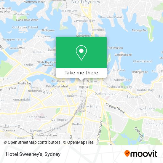 Hotel Sweeney's map