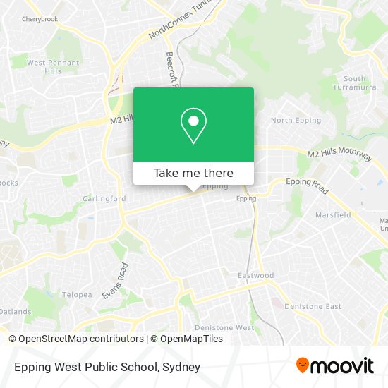 Mapa Epping West Public School