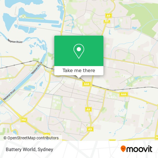 Mapa Battery World