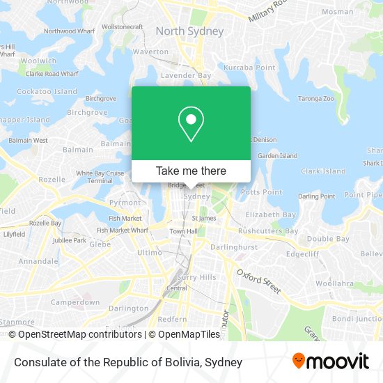 Consulate of the Republic of Bolivia map