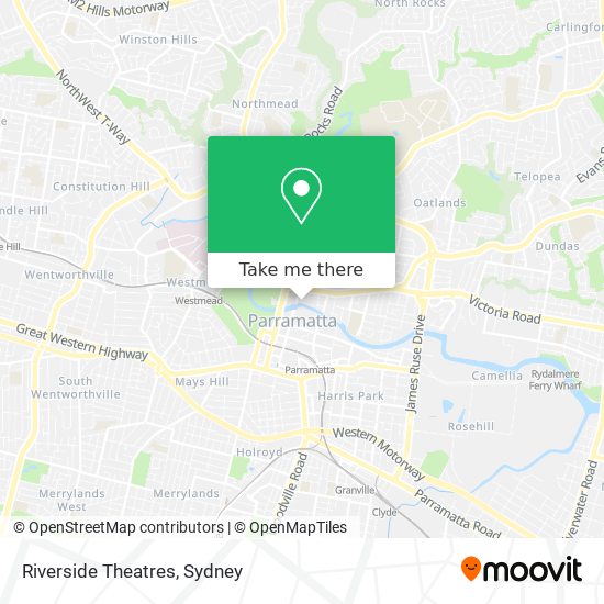 Mapa Riverside Theatres