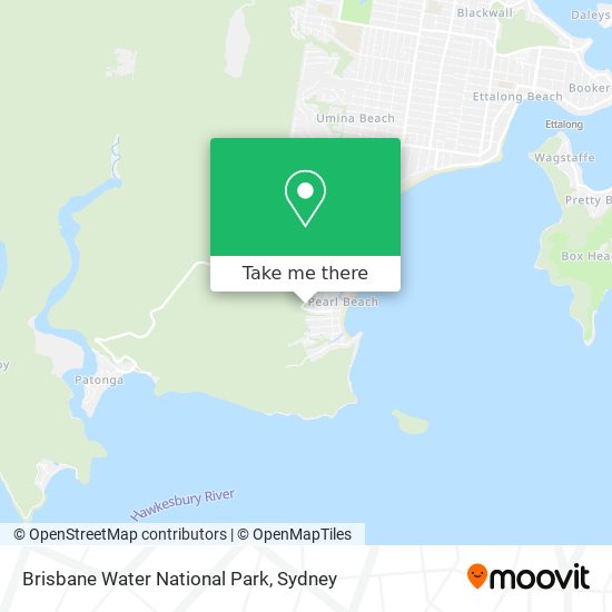 Mapa Brisbane Water National Park