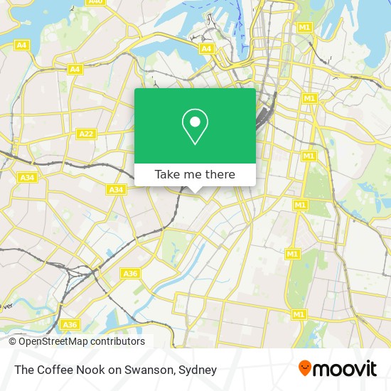 The Coffee Nook on Swanson map