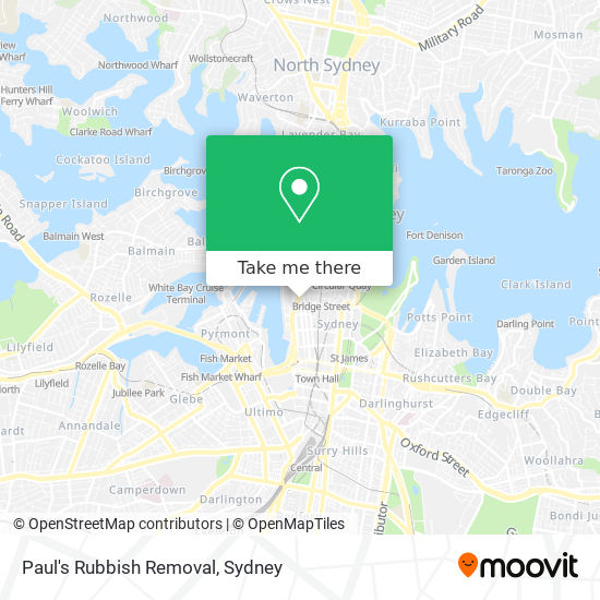 Paul's Rubbish Removal map