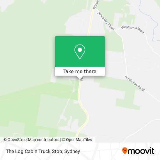 The Log Cabin Truck Stop map