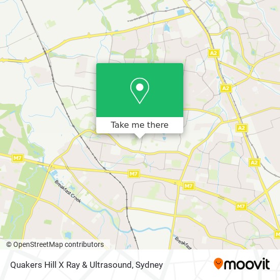 Quakers Hill X Ray & Ultrasound map