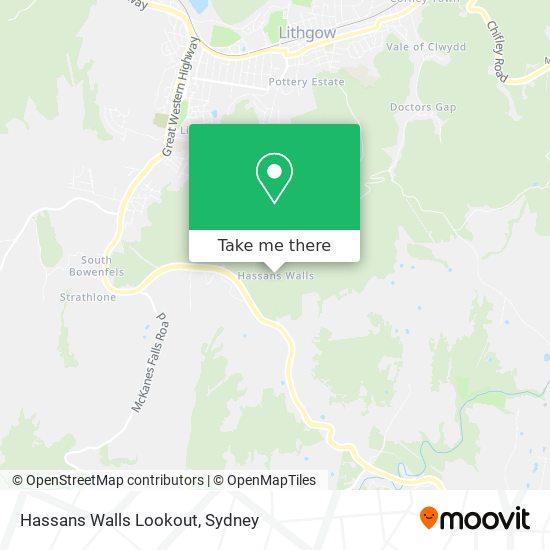 Hassans Walls Lookout map