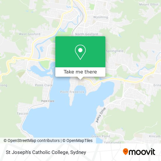 St Joseph's Catholic College map