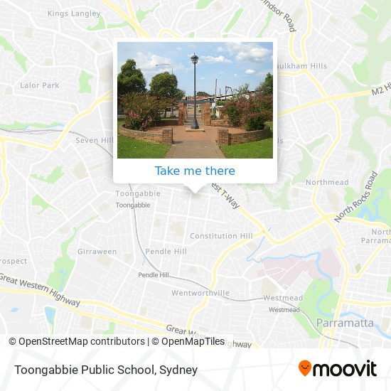 Mapa Toongabbie Public School