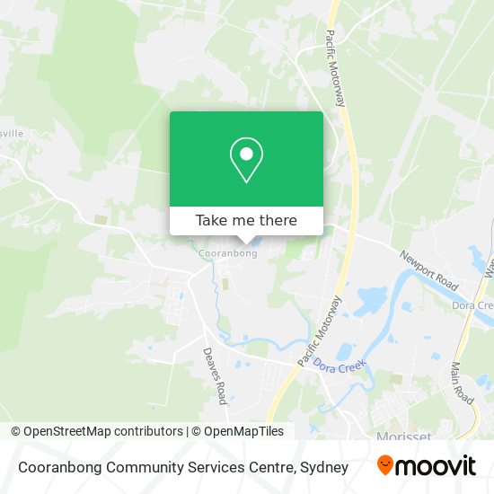 Cooranbong Community Services Centre map