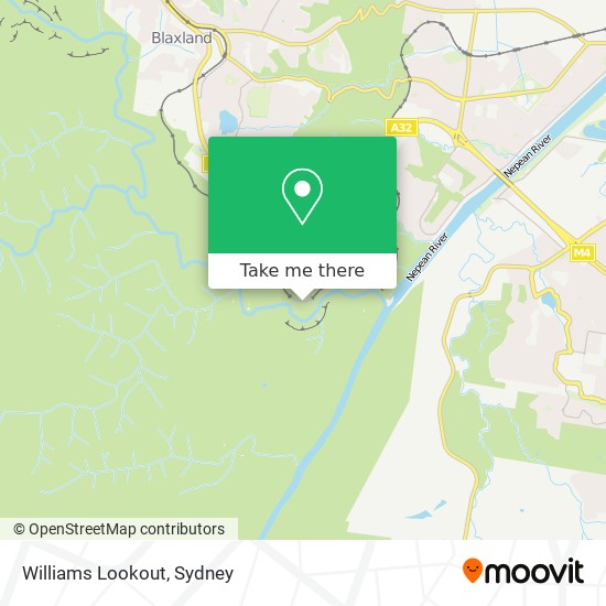 Williams Lookout map