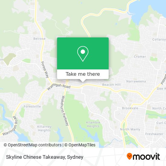 Skyline Chinese Takeaway map