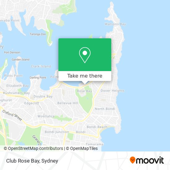 Club Rose Bay map