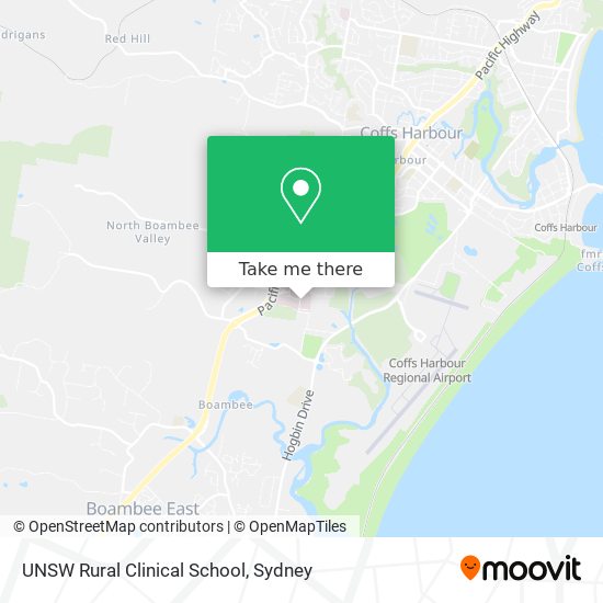 UNSW Rural Clinical School map