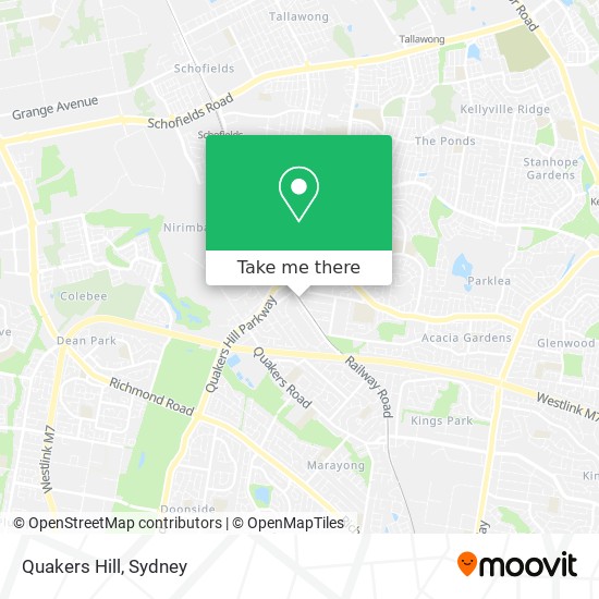 Quakers Hill map