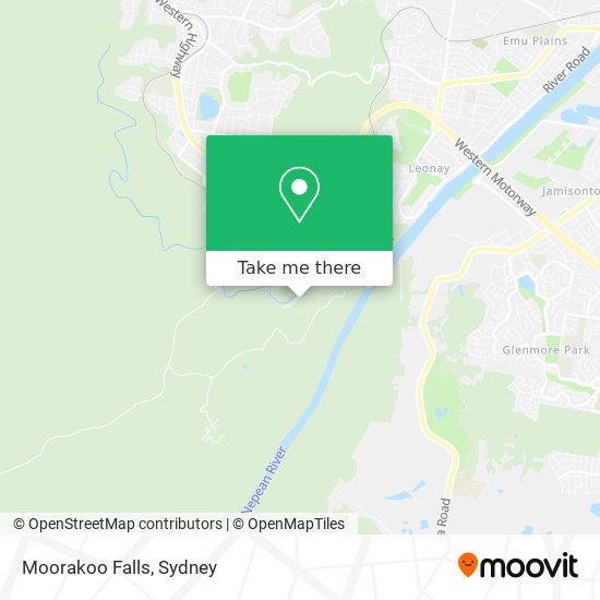 Moorakoo Falls map