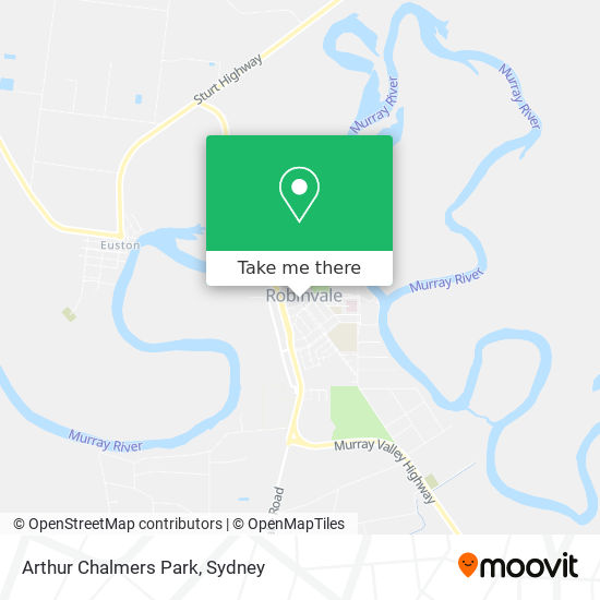 Mapa Arthur Chalmers Park