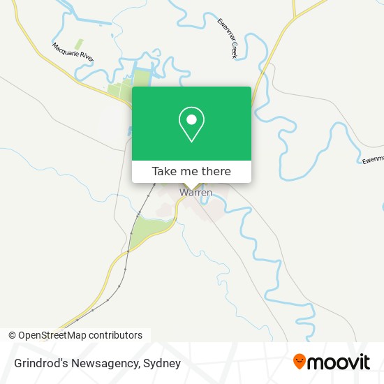 Grindrod's Newsagency map