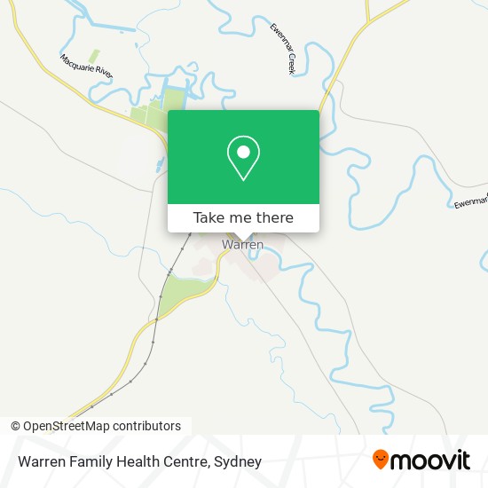 Warren Family Health Centre map