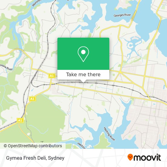 Mapa Gymea Fresh Deli