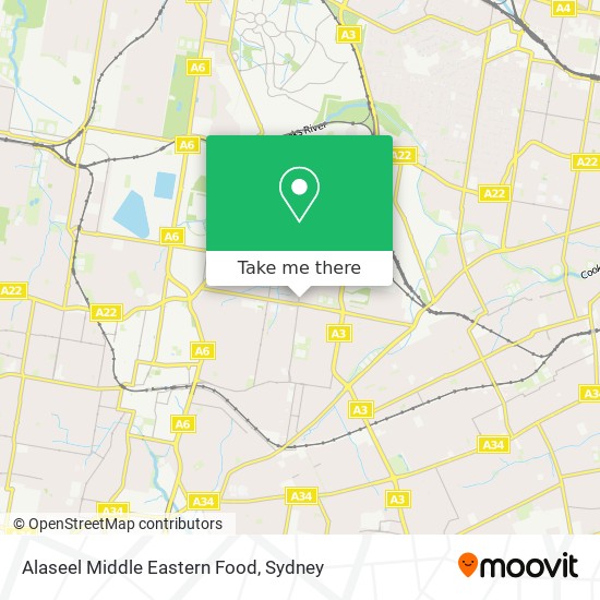 Alaseel Middle Eastern Food map