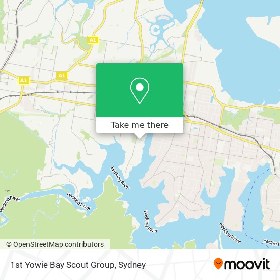 Mapa 1st Yowie Bay Scout Group