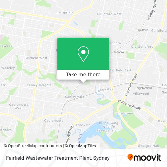 Fairfield Wastewater Treatment Plant map