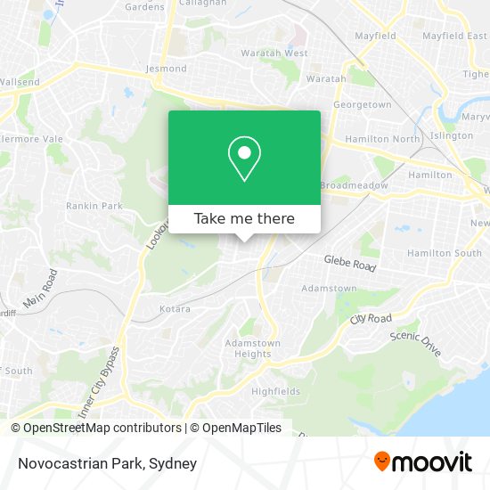 Novocastrian Park map