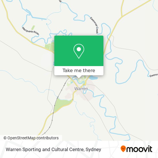 Mapa Warren Sporting and Cultural Centre