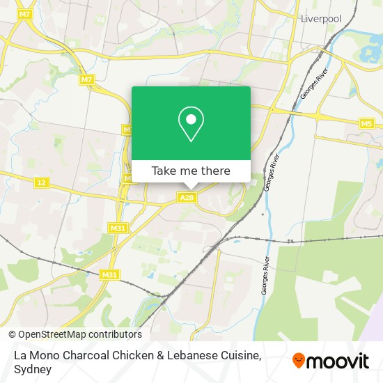 La Mono Charcoal Chicken & Lebanese Cuisine map