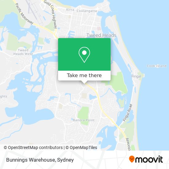 Bunnings Warehouse map