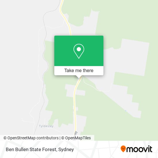 Ben Bullen State Forest map